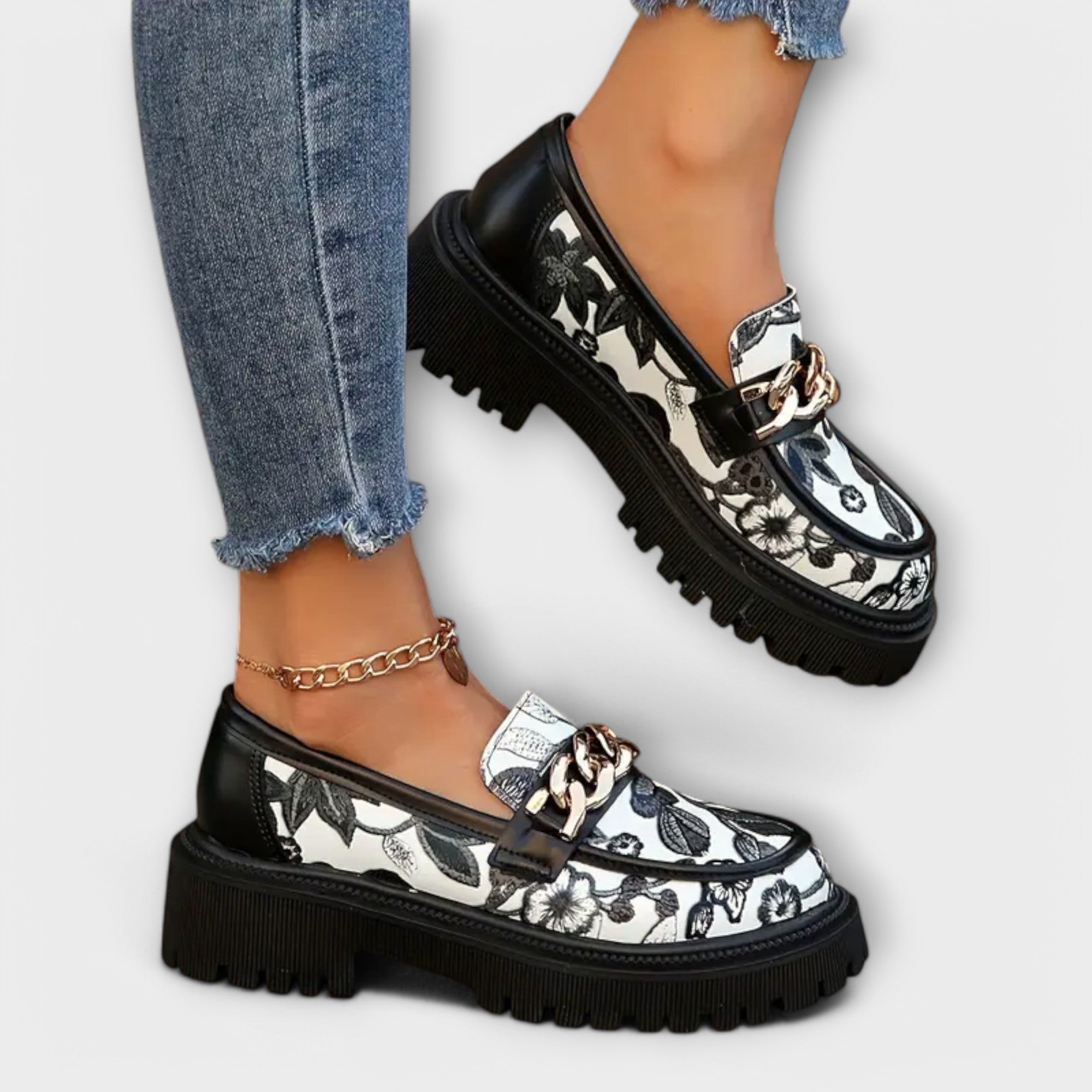 Sandra - Elegante Retro Mokassins