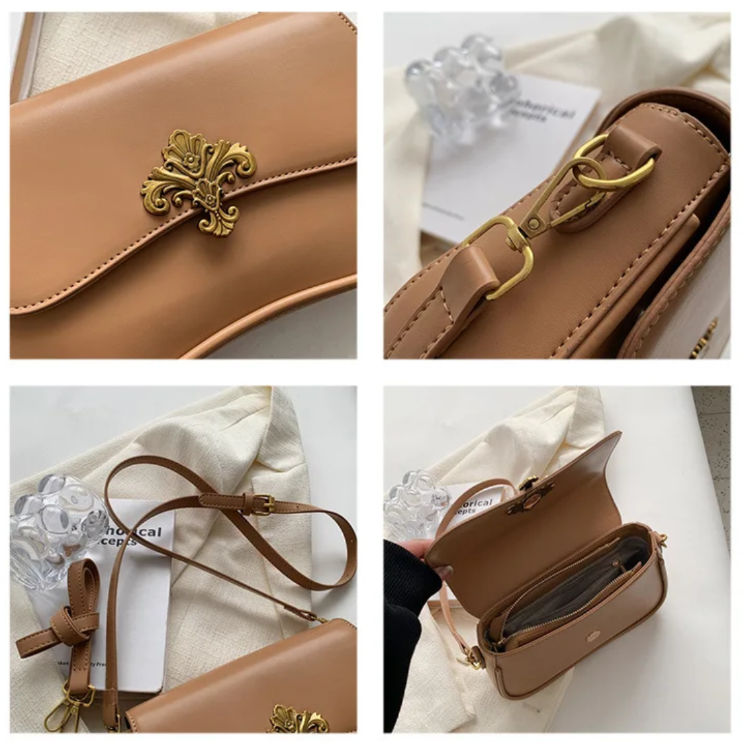 Kleine Schultertasche - Saphir Eleganz