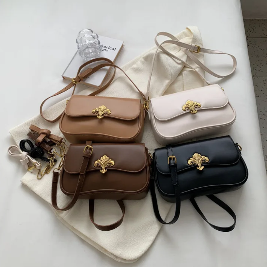 Kleine Schultertasche - Saphir Eleganz