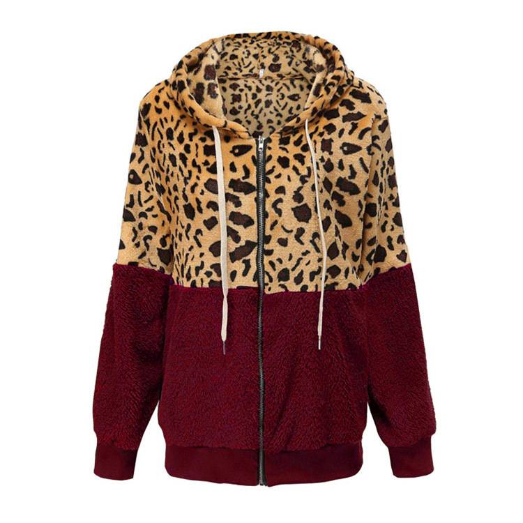 Lea - Fleece-Hoodie mit Leoparden-Design