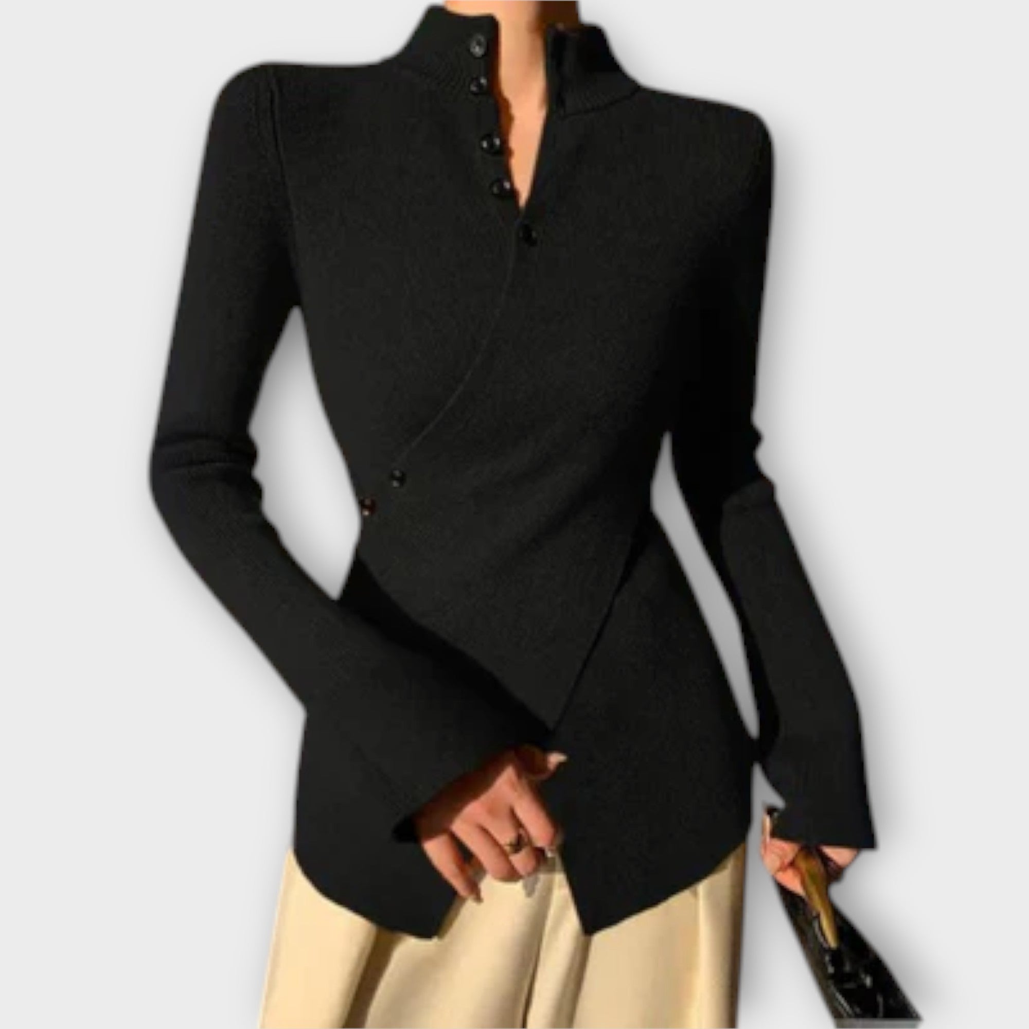 Michiko – Eleganter Baumwollstrickpullover