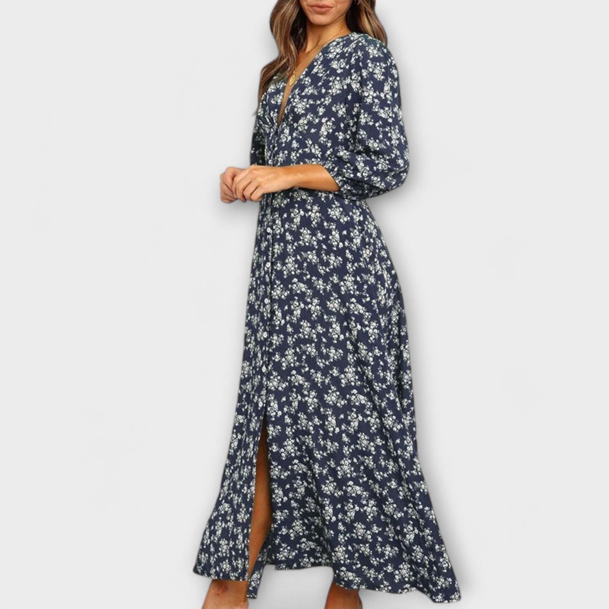 Florales Maxikleid für Frauen