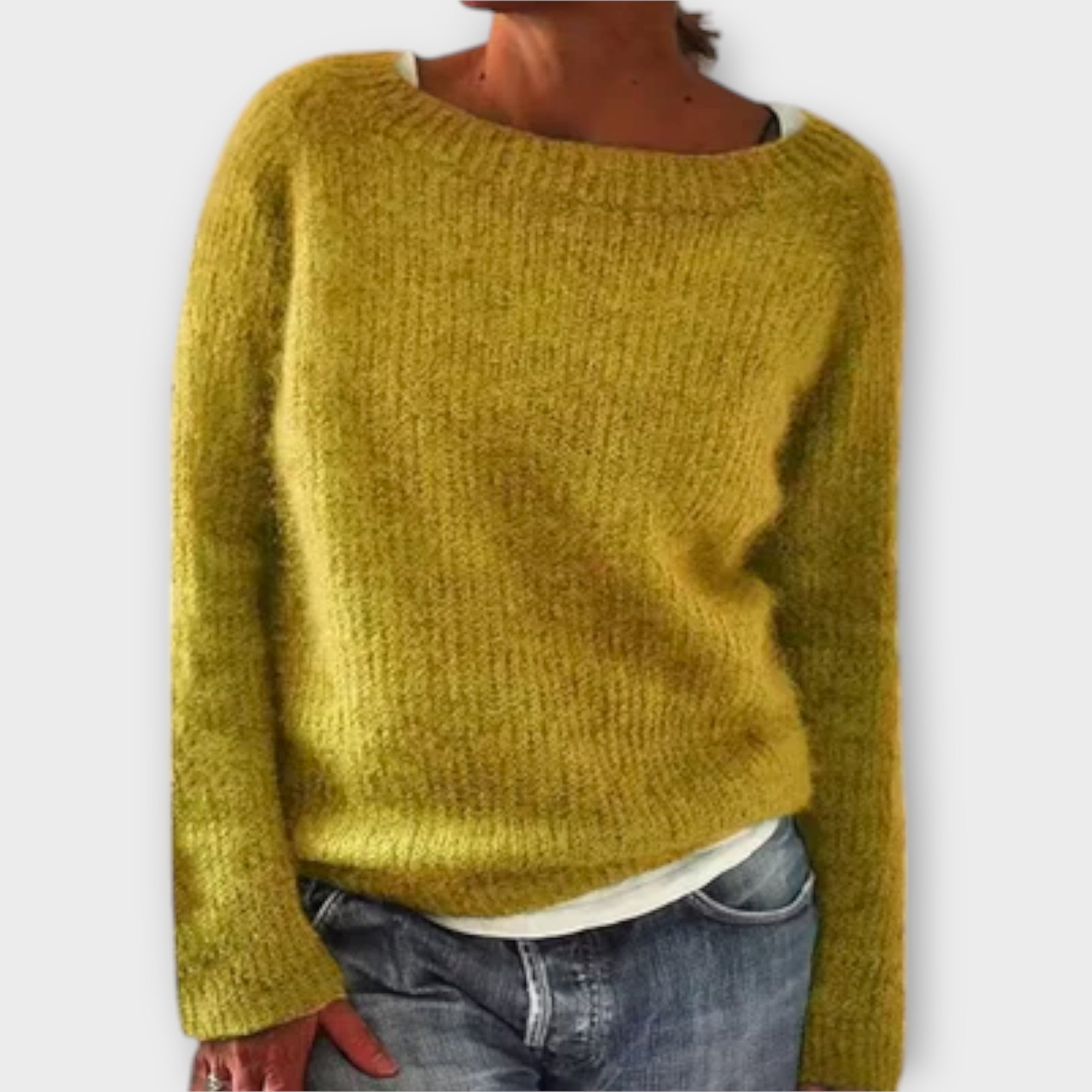 Regine – Strickpullover in einfarbiger Ausführung