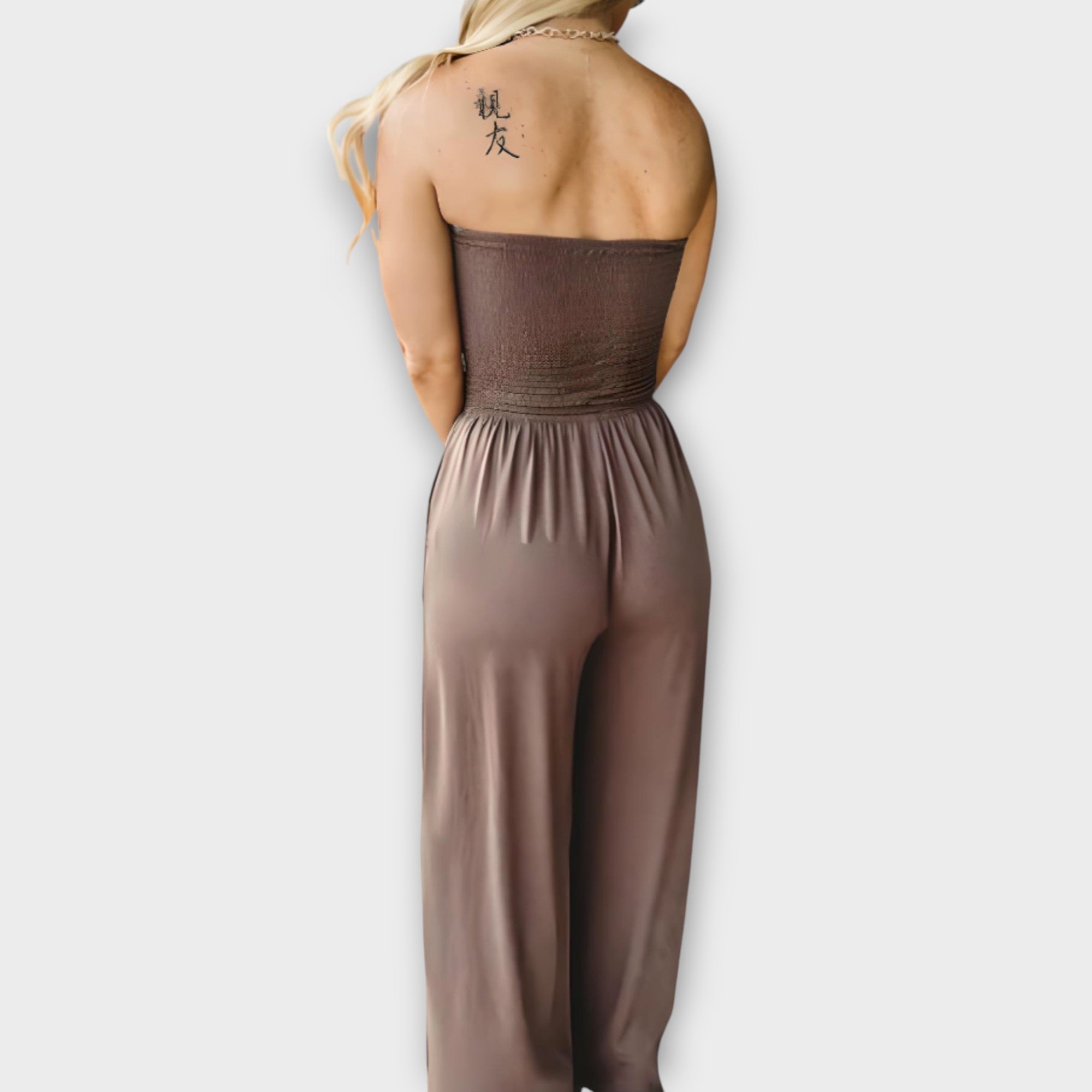 Anna trägerloser Jumpsuit