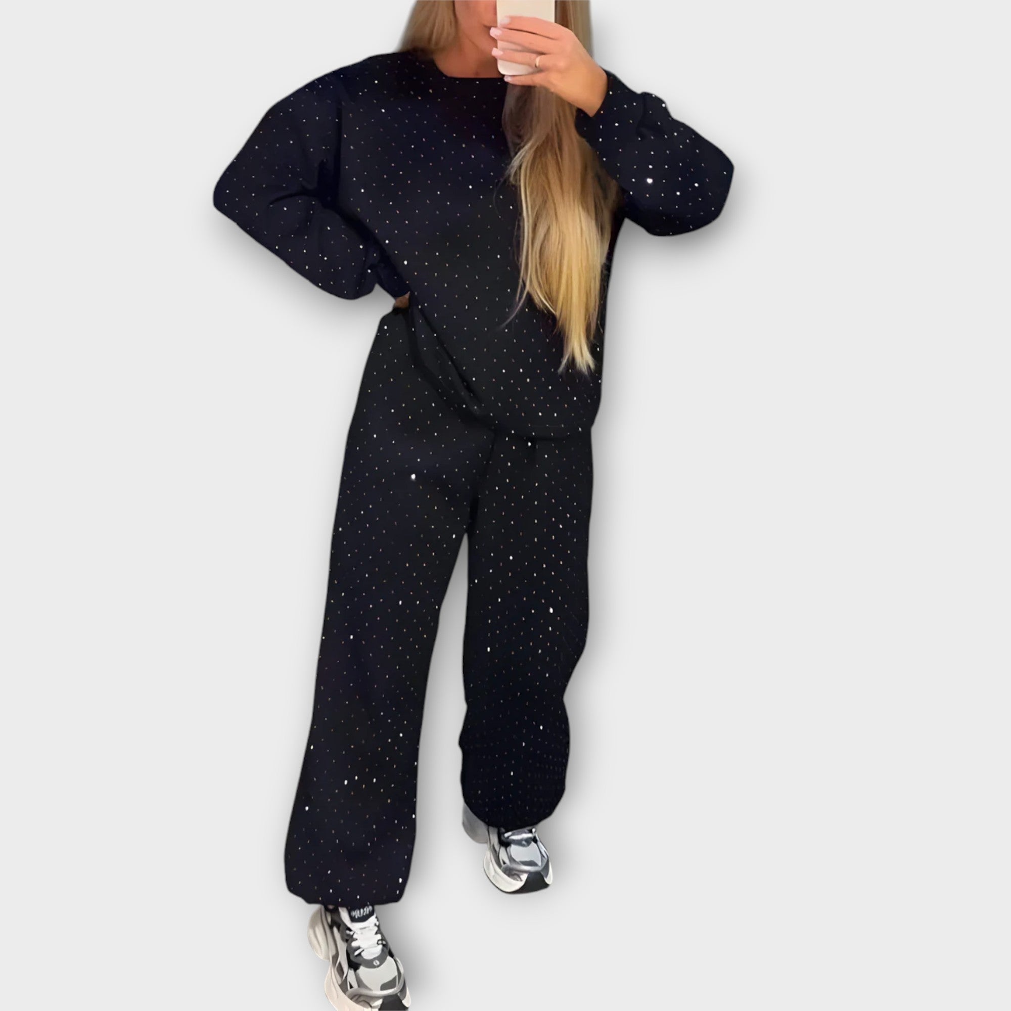 Bahar Elegantes Diamant-Jogger-Set