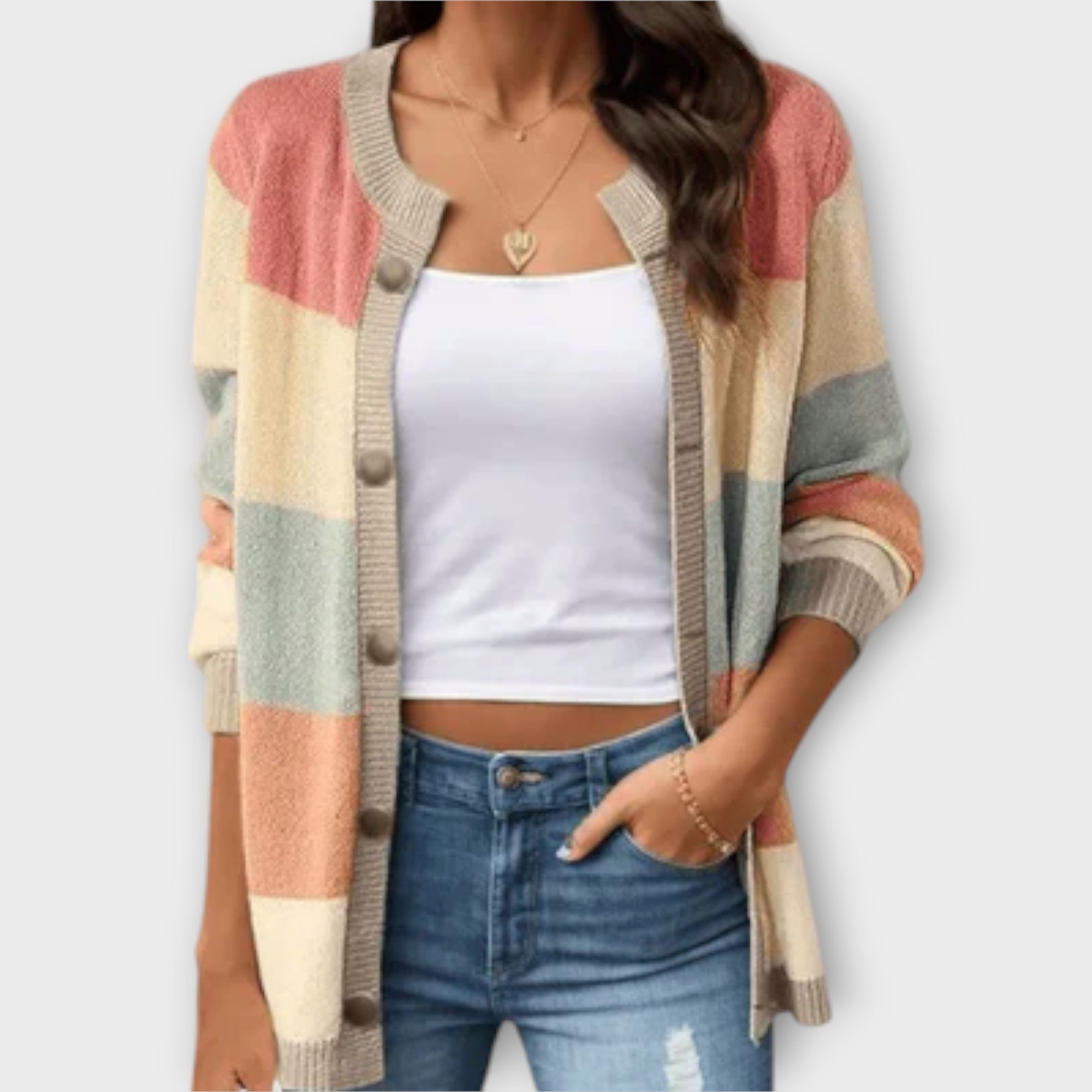 Lottenia - Gestreifter Cardigan
