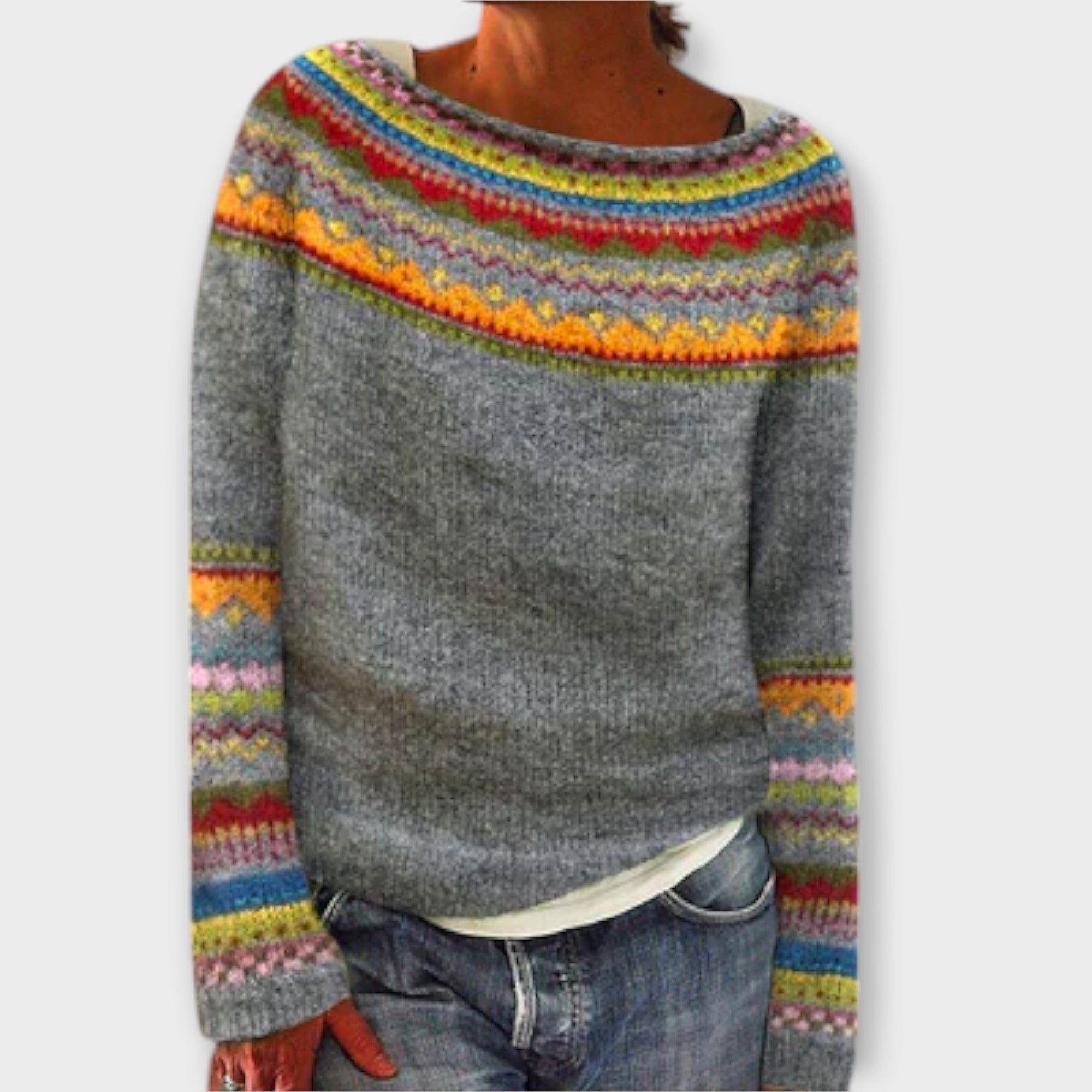 Vintage Strickpullover für Frauen