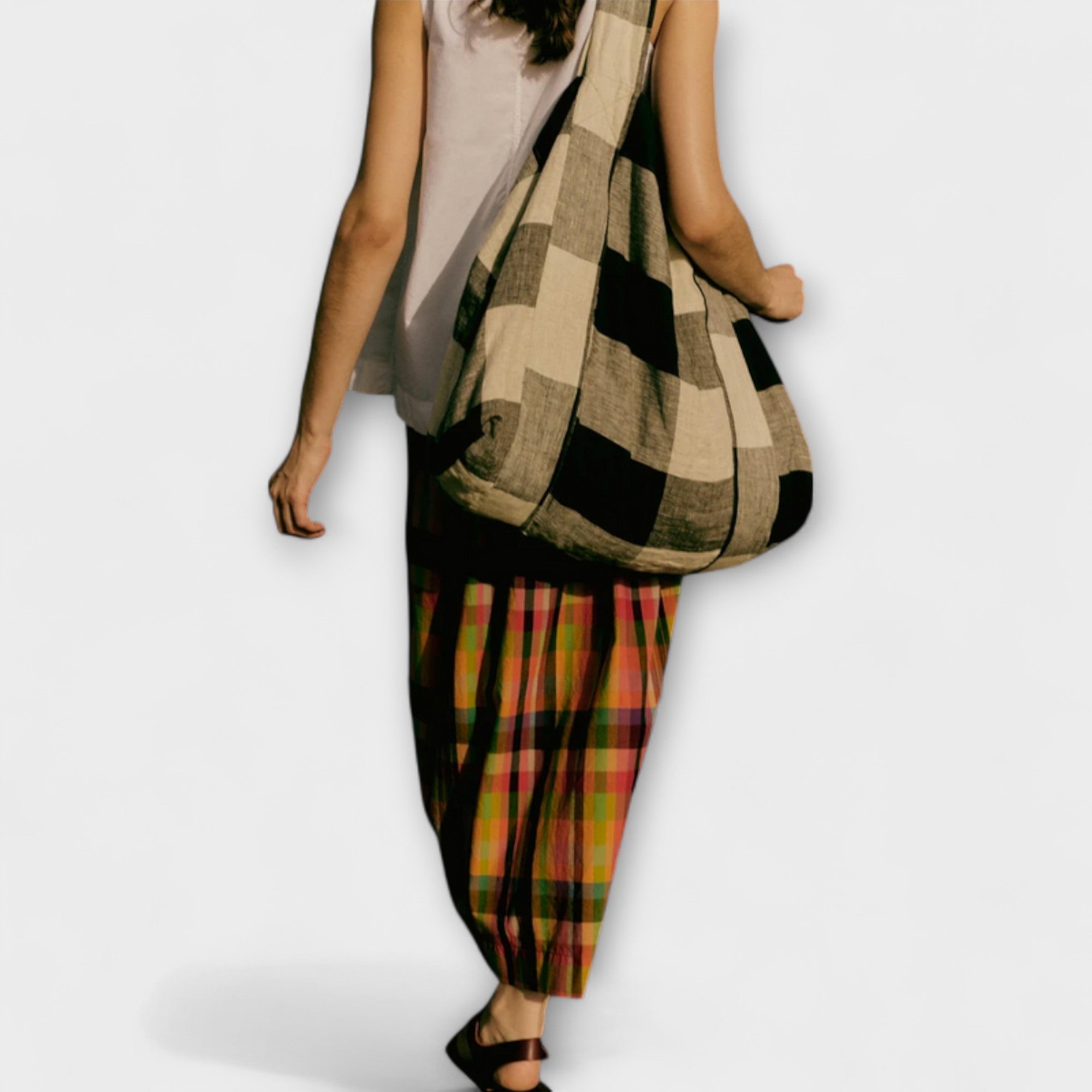 Emilia - Bunt gestreifter Plissee-Rock