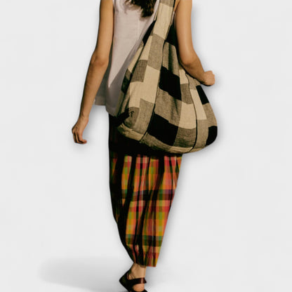 Emilia - Bunt gestreifter Plissee-Rock