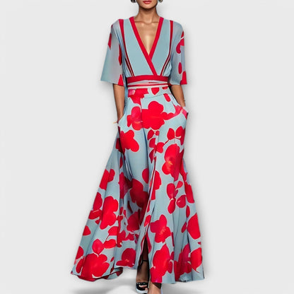 Elise - Elegantes florales Etuikleid