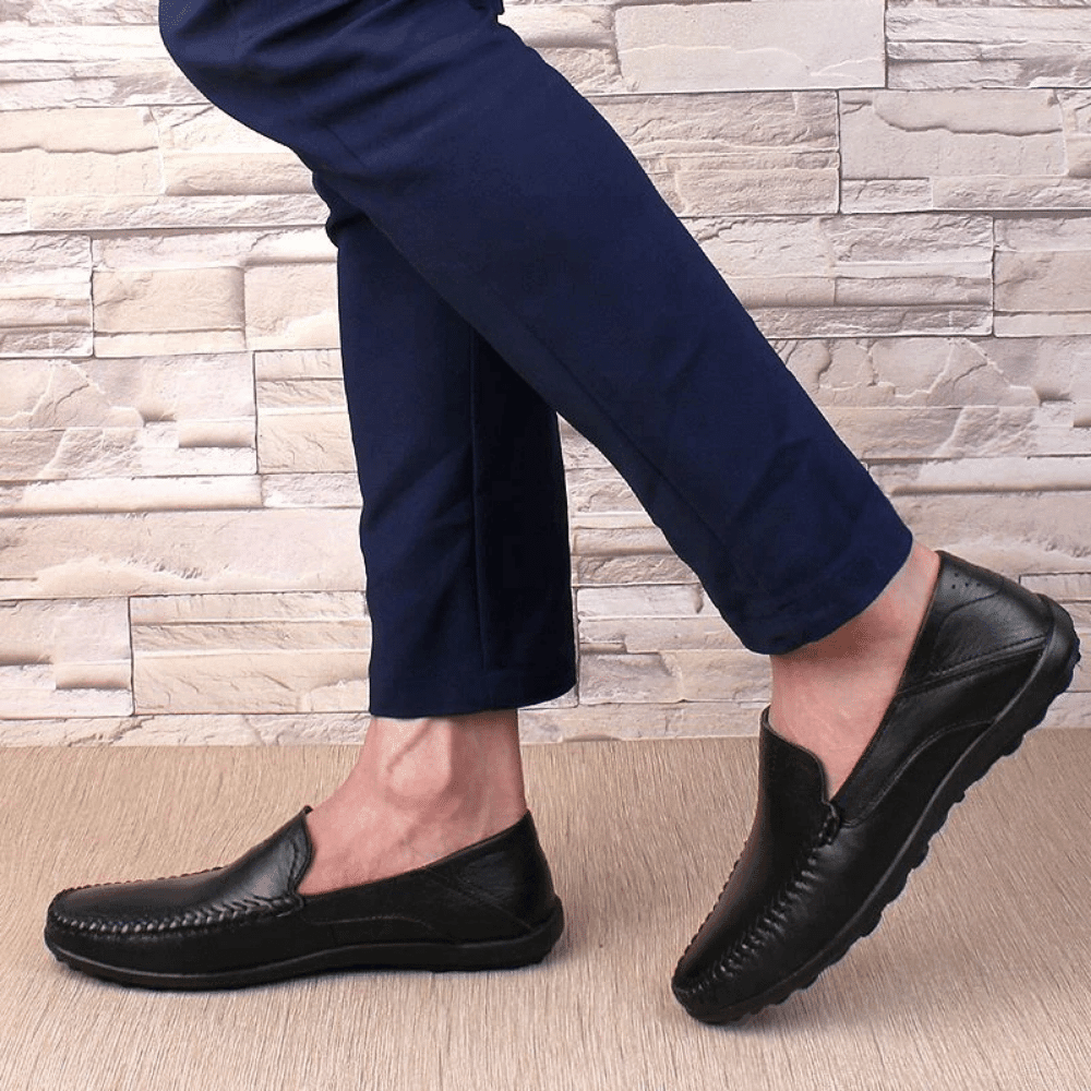 Herren Leder Mokassins Florença Verno