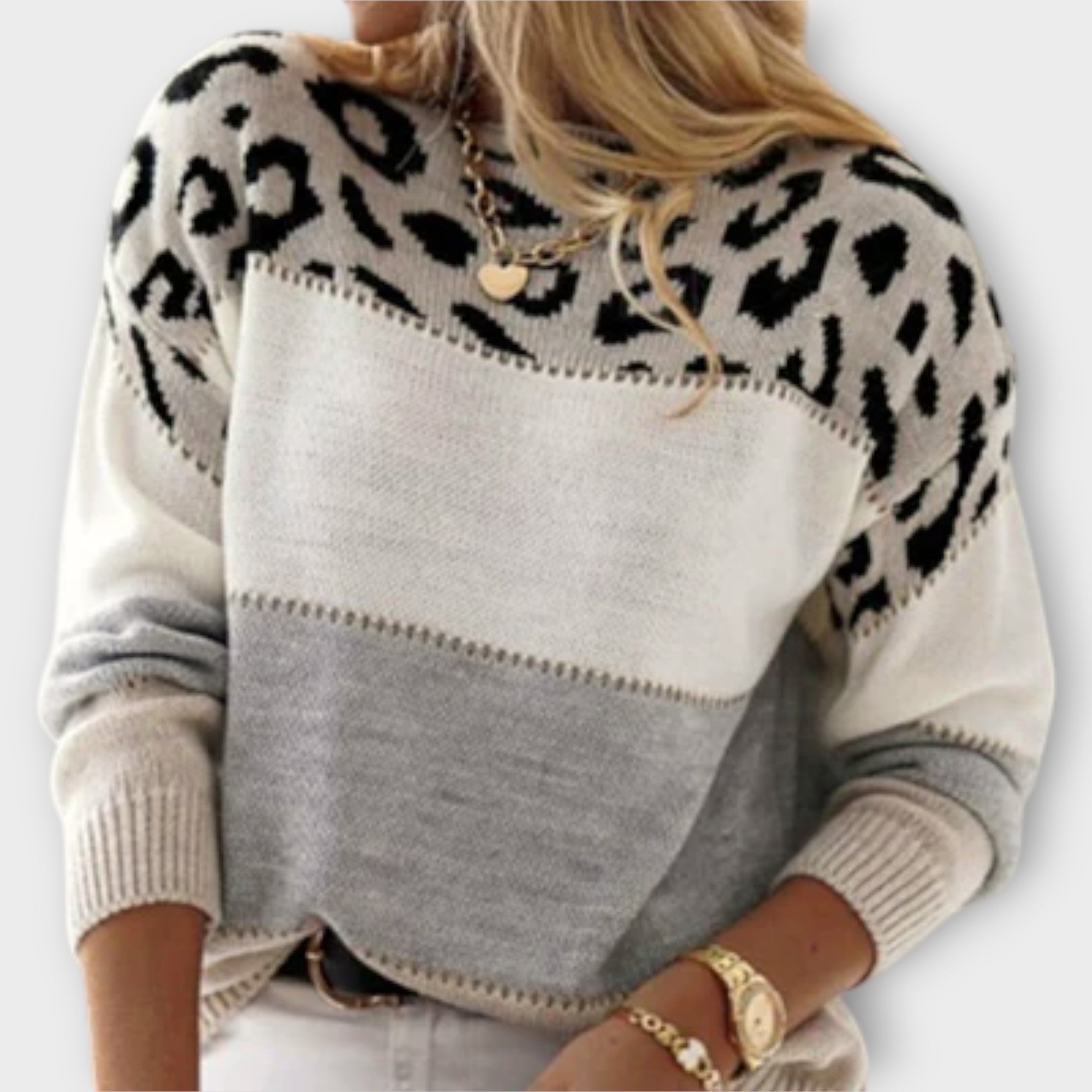 Cheyenne – Lässiger Pullover mit Leoparden-Design