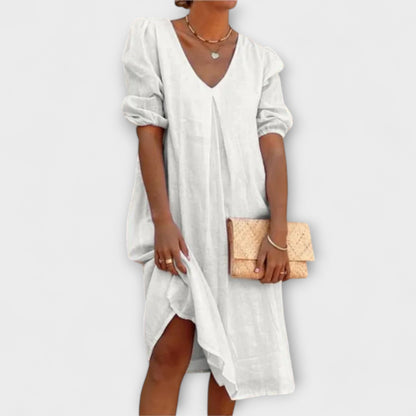 Fanny – Elegantes Sommerkleid mit Spitzen-Details