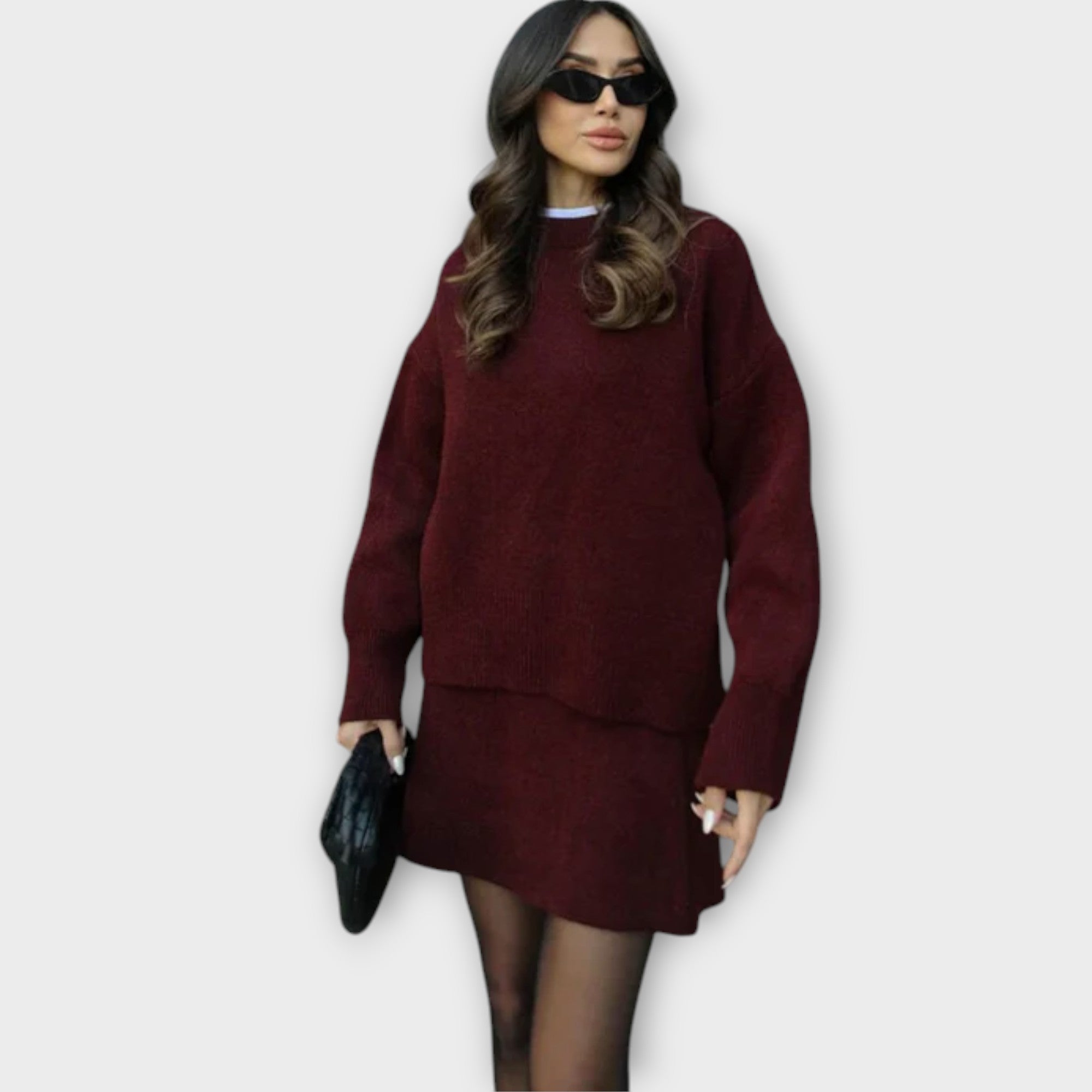 Celina Gemütliches Strick 2-teiliges Set