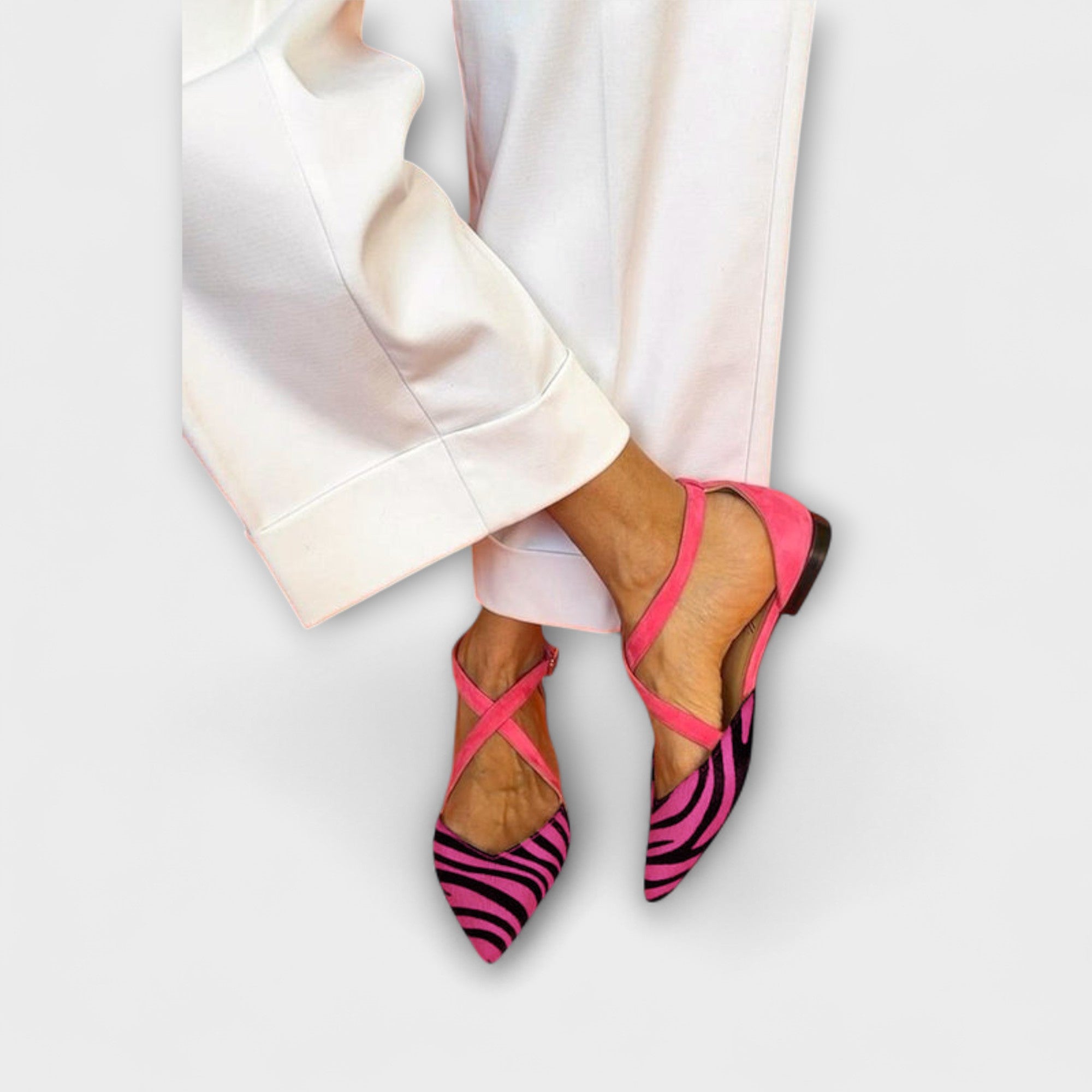 Zarella – Zebra-Ballerinas in Pink Power